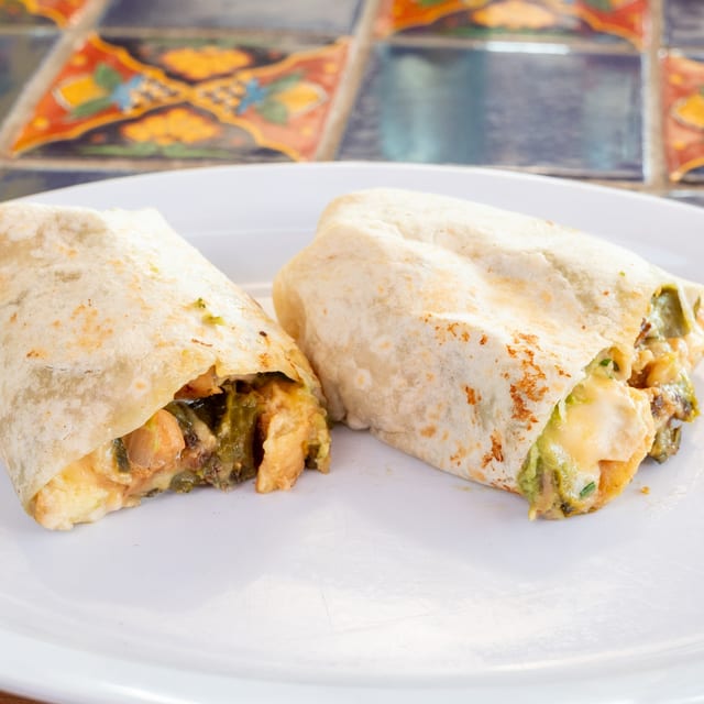 Poblano Burrito.